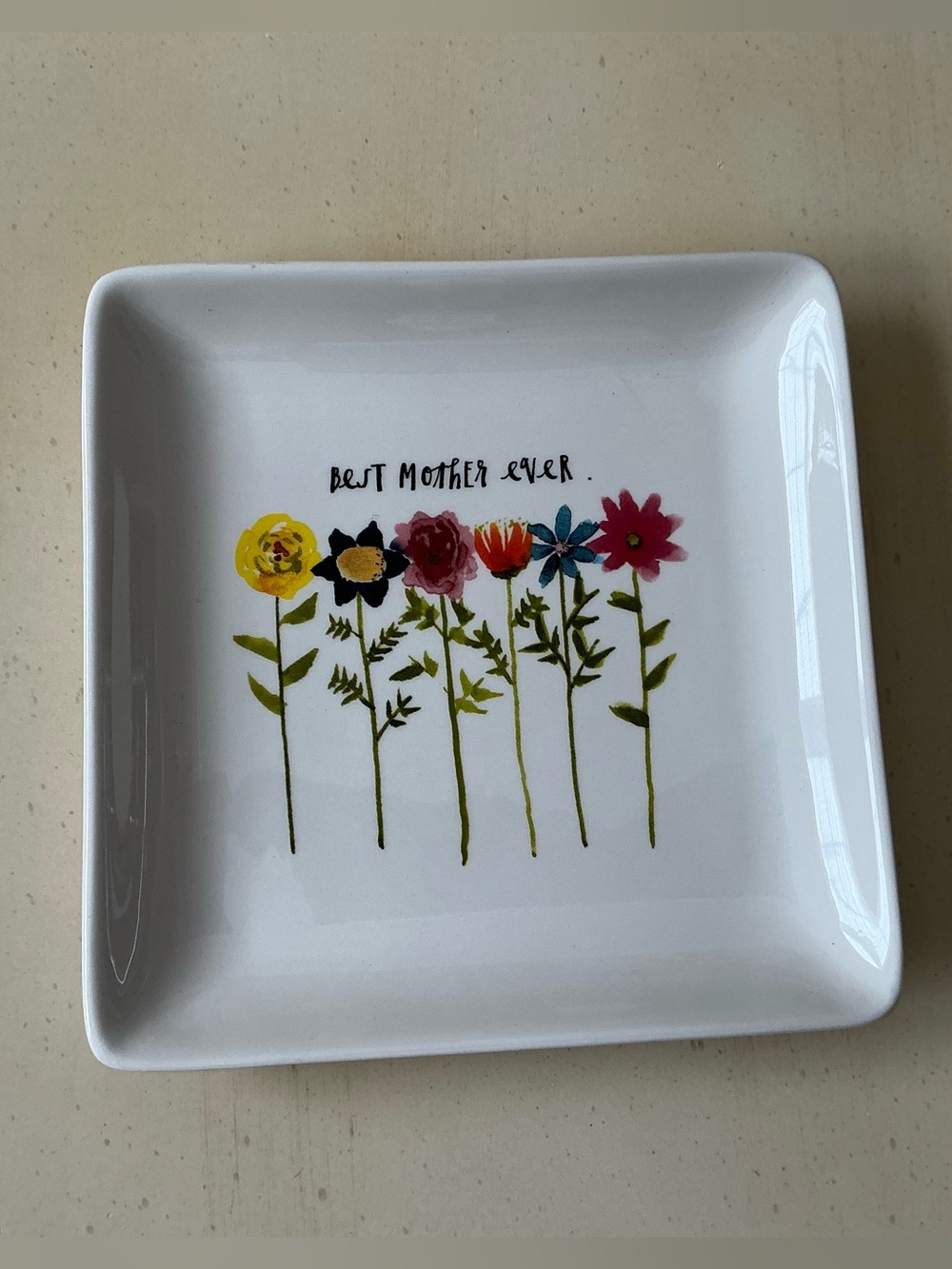 New Rae Dunn BEST MOTHER EVER Plate